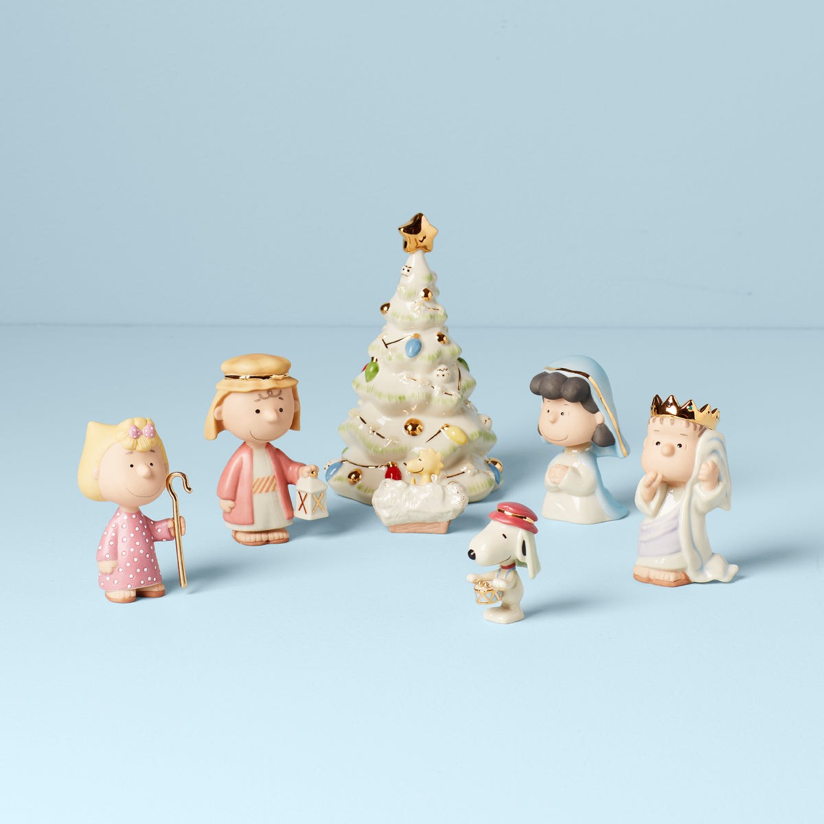 The PEANUTS Christmas Pageant Heirloom Porcelain Figurine Collection