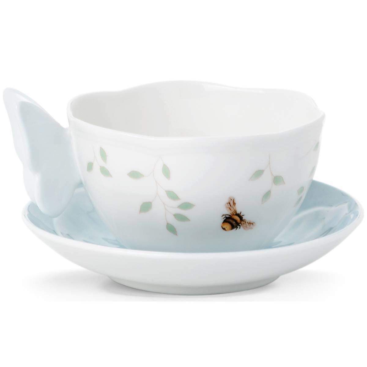 Butterfly Meadow Floral Blue Cup & Saucer