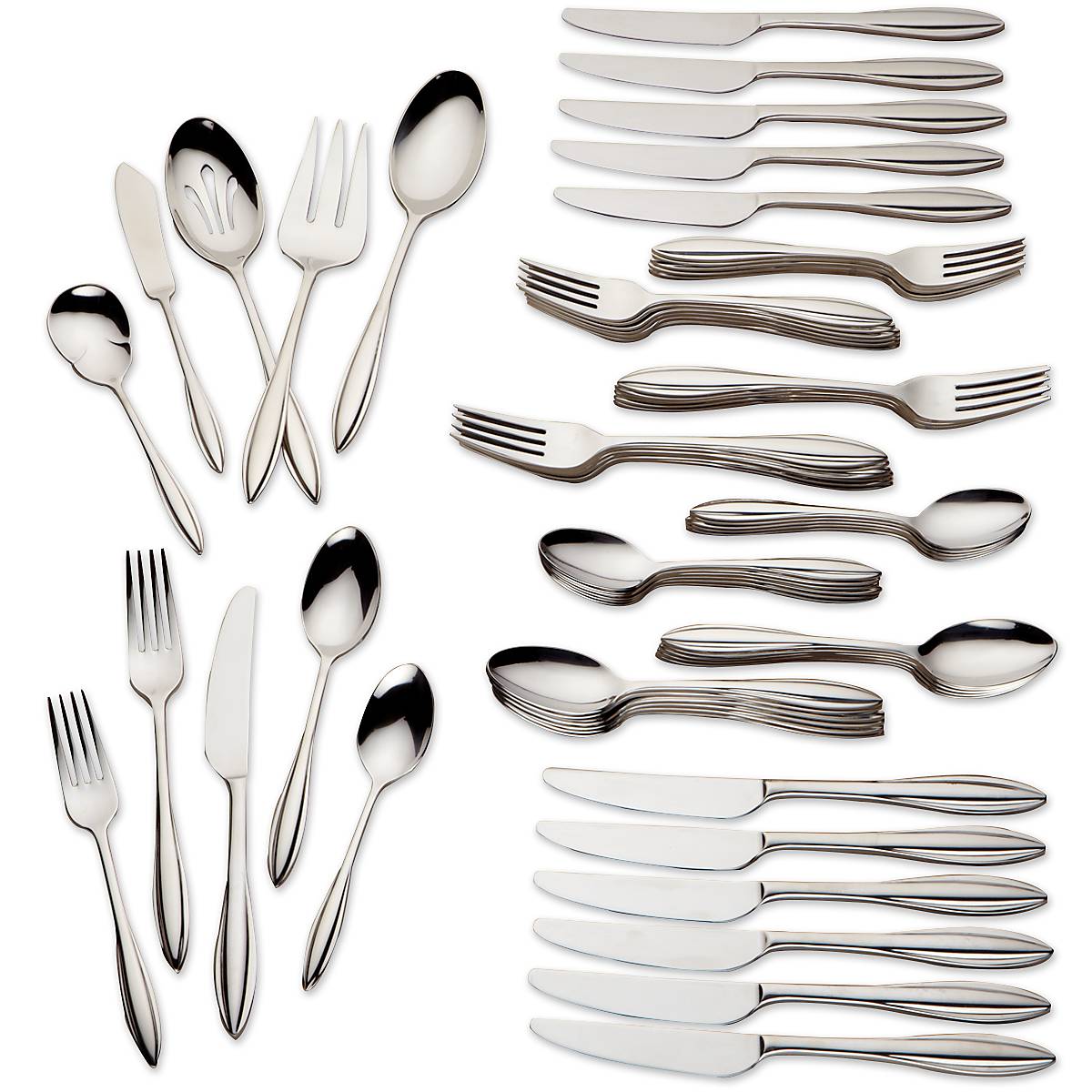 Lenox Sculpt 65 Piece Flatware Set