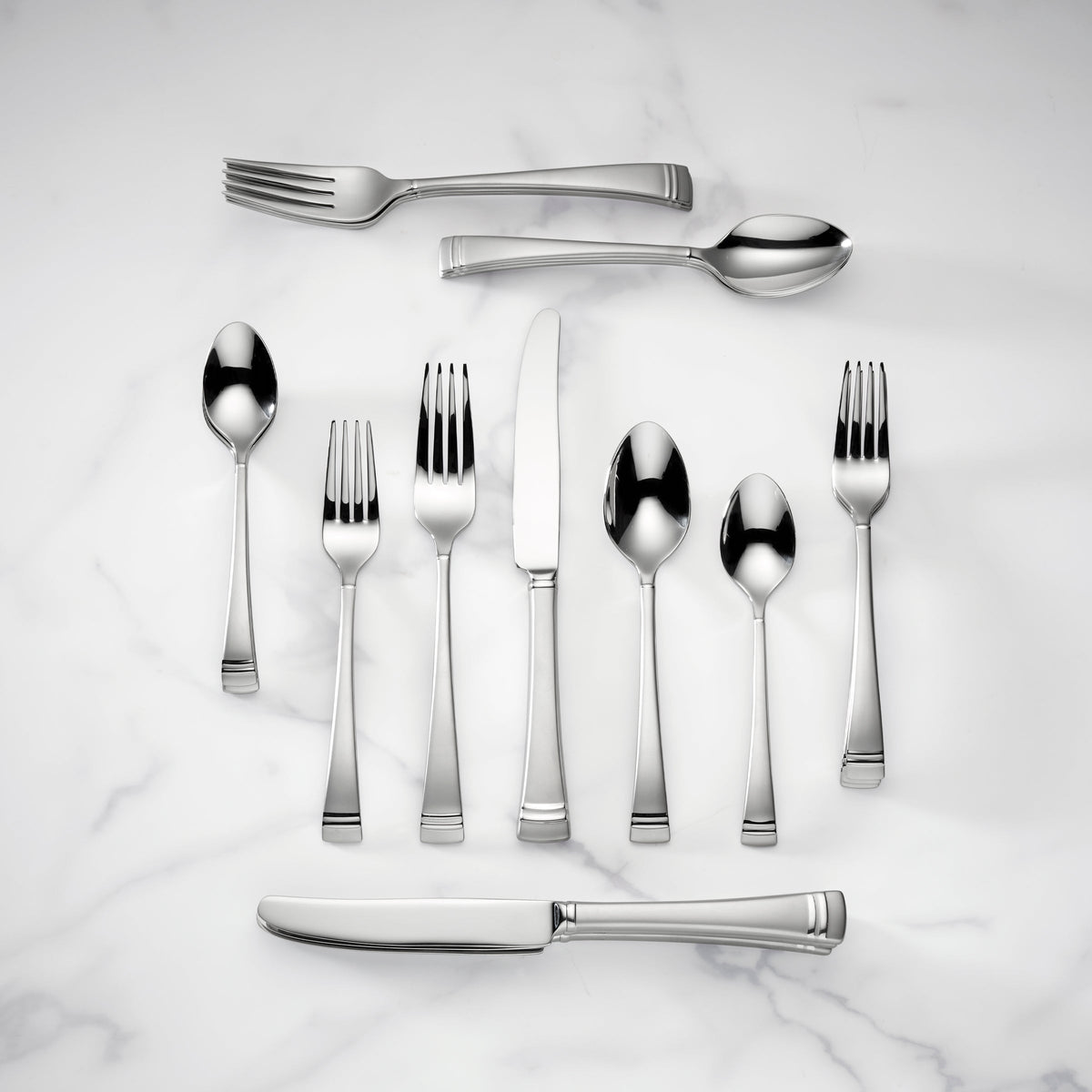 Federal Platinum Frosted 20pc Flatware Set Lenox Corporation