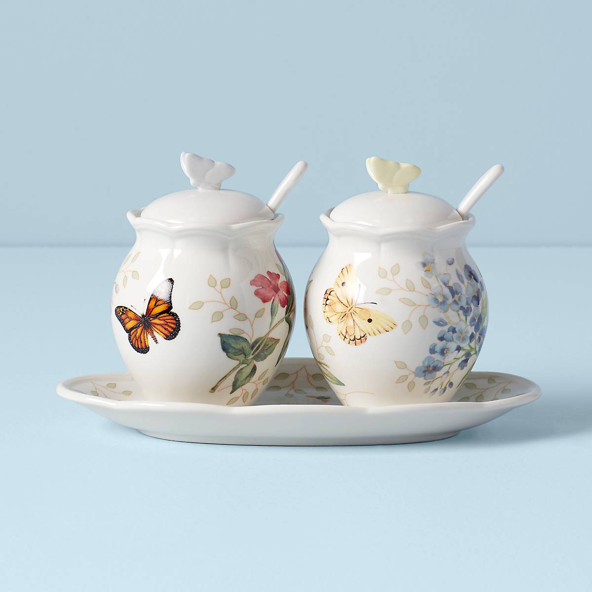 Butterfly Meadow 5Piece Condiment Set Lenox Corporation