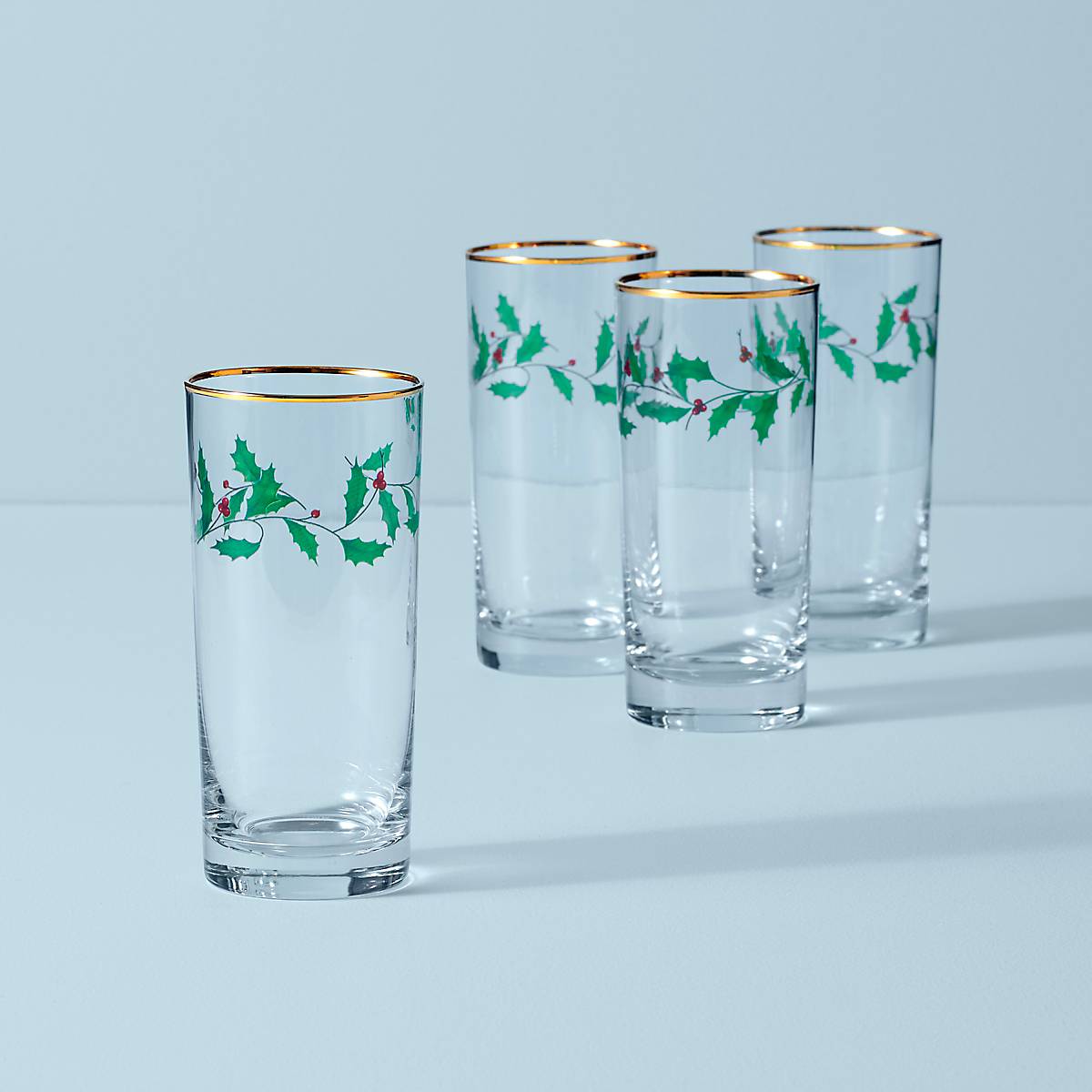 Lenox Holiday 4-Piece Highball Glass Set