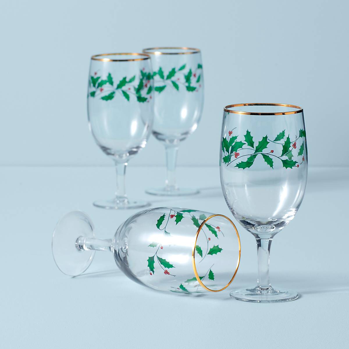 Lenox 849606 Holiday 4-Piece Iced Beverage Glass Set