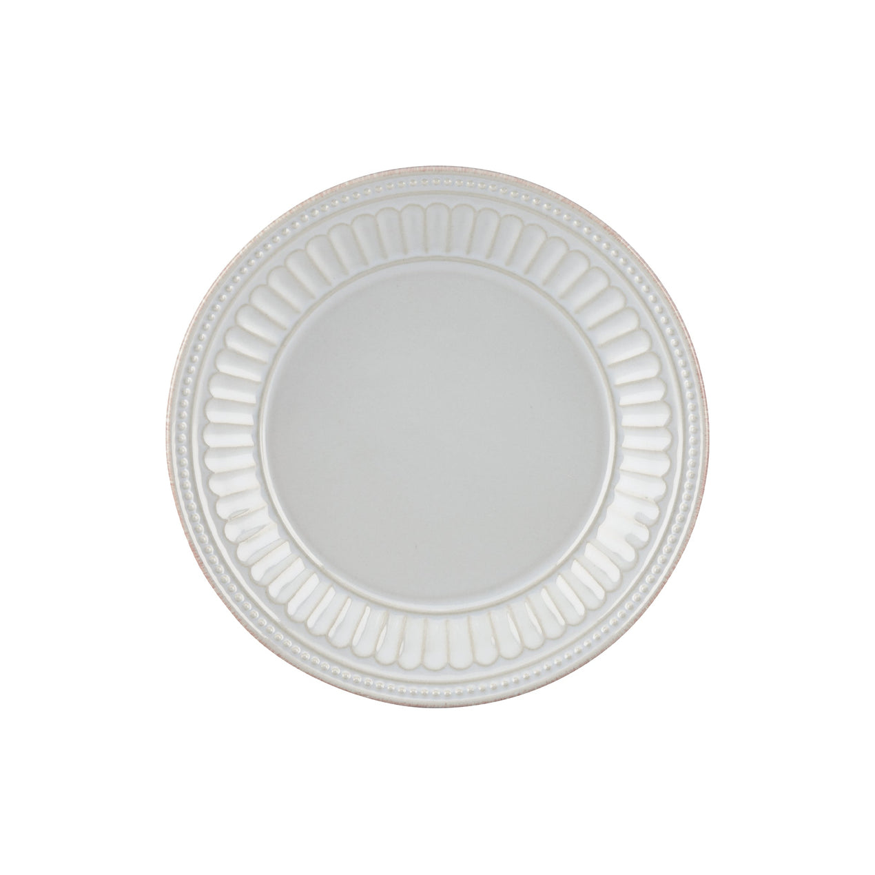 French Perle Groove Dove Grey™ Dessert Plate