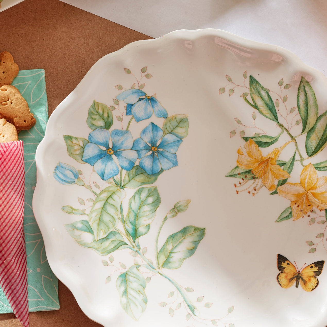 Butterfly Meadow Melamine Dinner Plates - Set of 4
