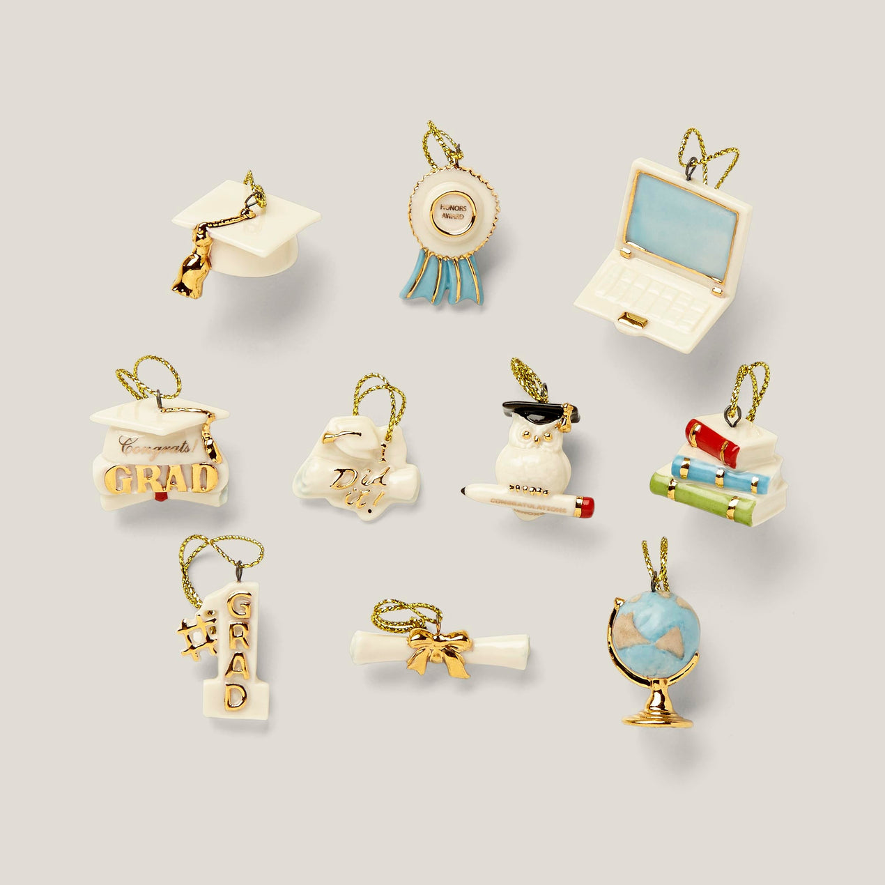 Graduation 10-Piece Ornament Set