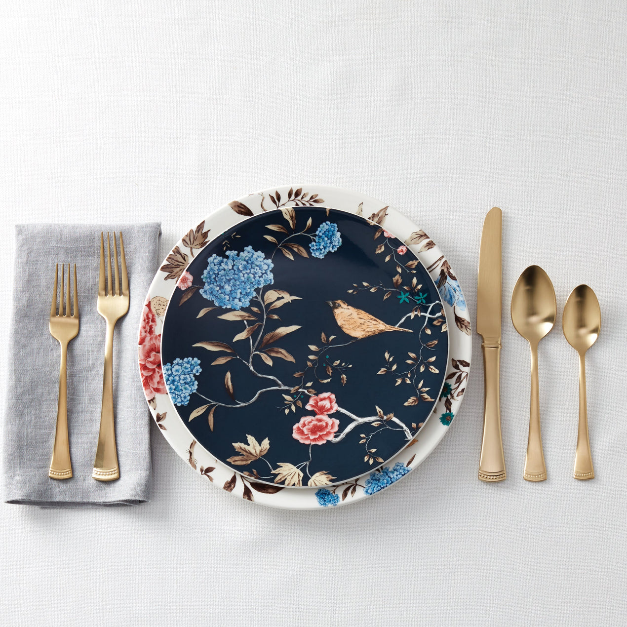 Portola Gold Satin 20 Piece Flatware Set