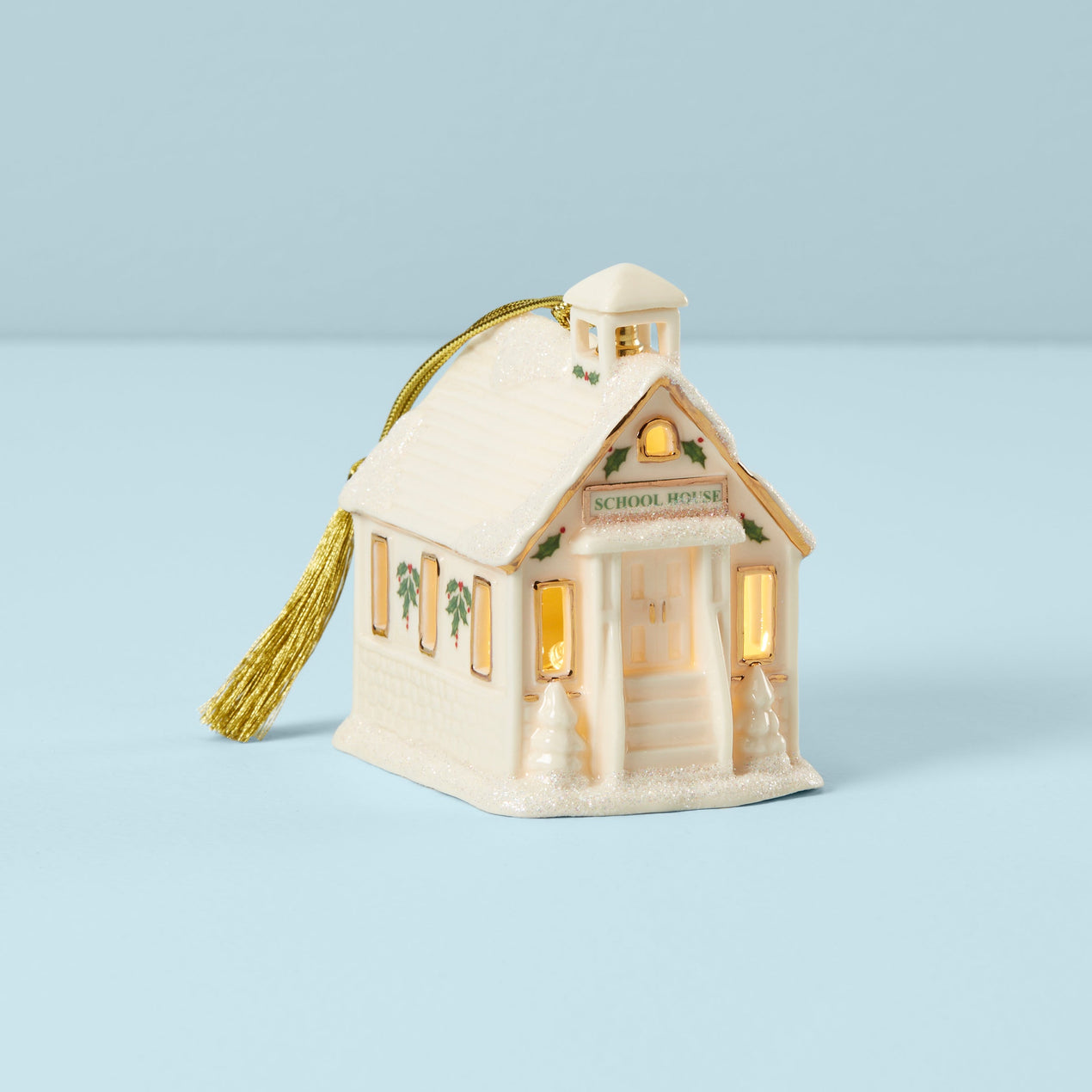 Christmas Village™ Schoolhouse Lighted Ornament