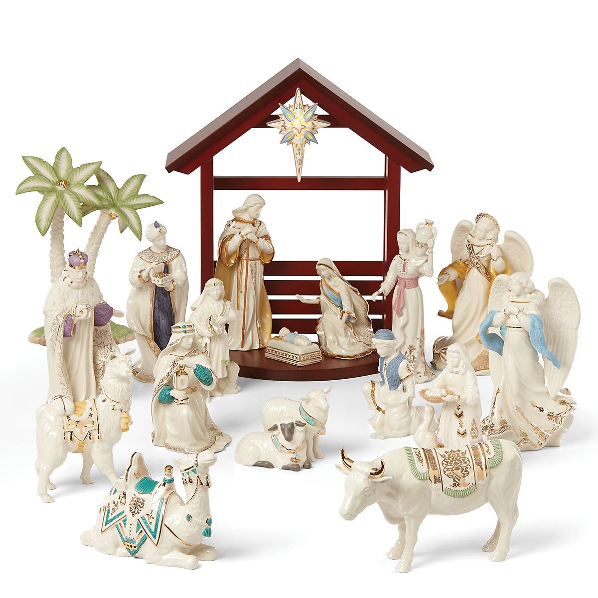 Vintage Lenox First Blessing Shepherd Boy With Lamb Christmas Nativity Figurine New in Box