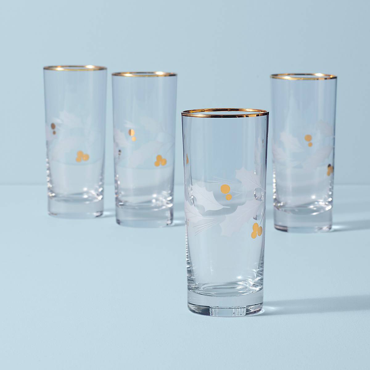 Lenox Holiday Gold 4-Piece Highball Glass Set
