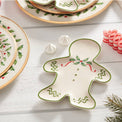 Holiday Gingerbread Man Accent Plate