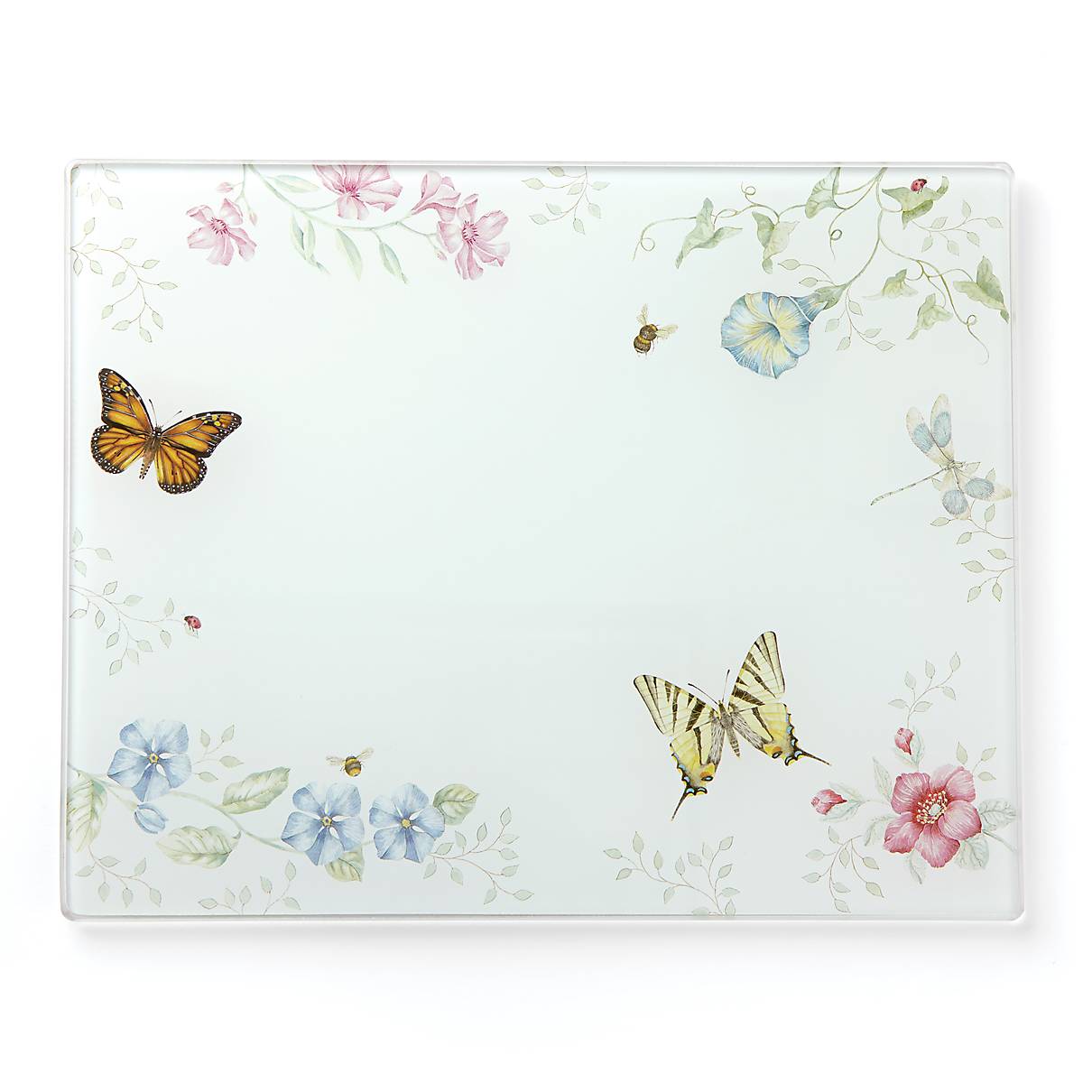 Lenox Butterfly Meadow Glass Cutting Board Large