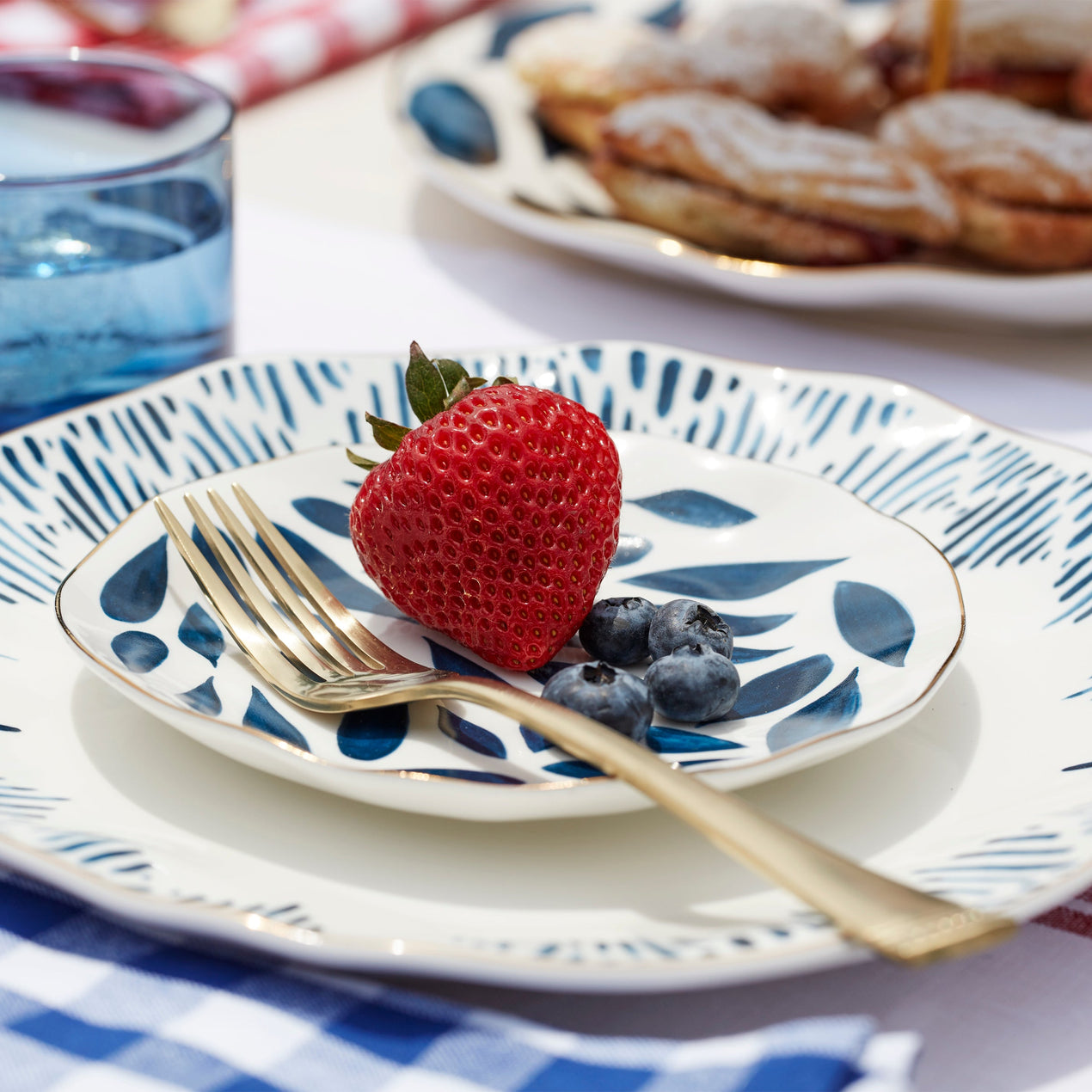 Blue Bay 4-Piece Tidbit Plate Set