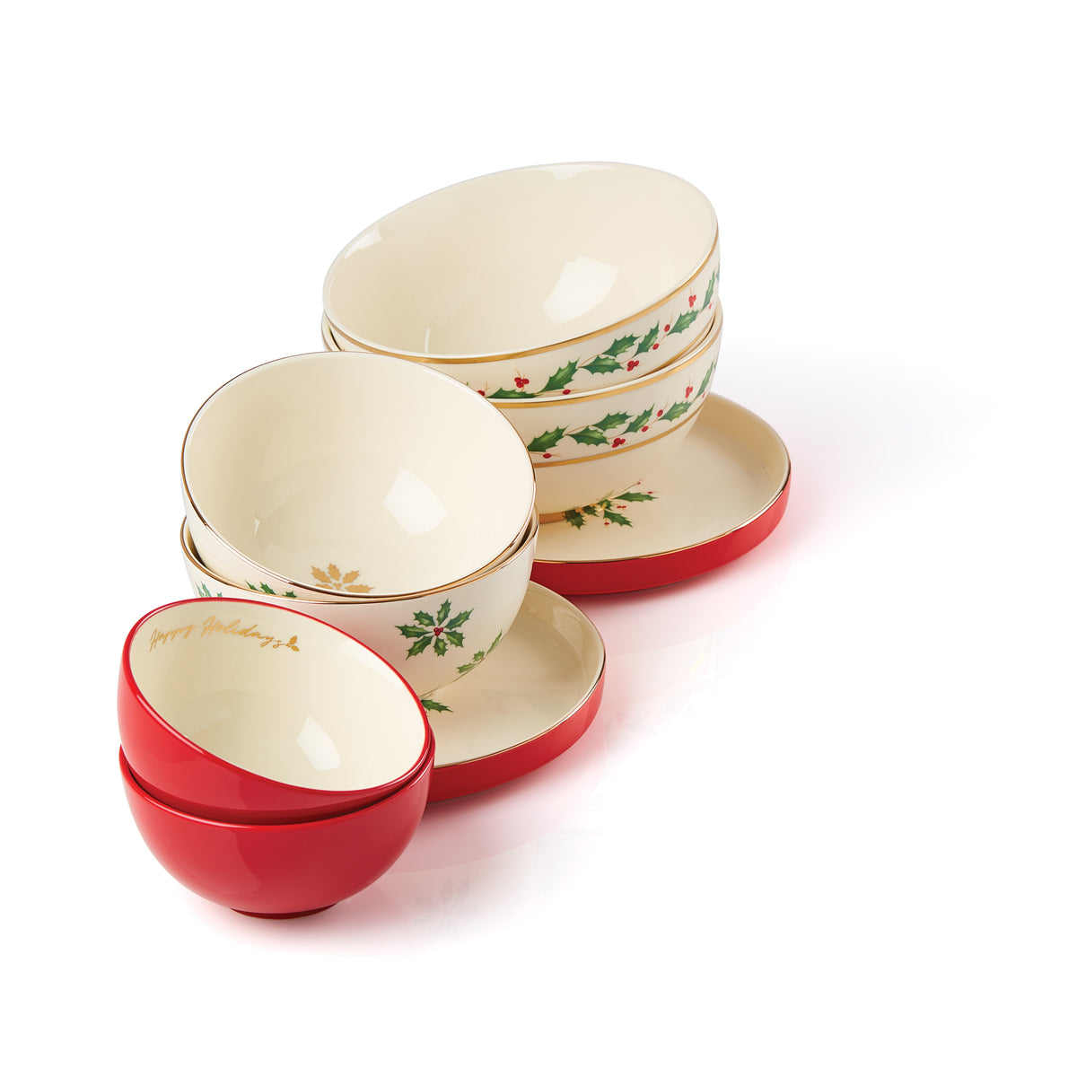 Holiday Luna 8-Piece Nesting Dinnerware Set – Lenox Corporation Holiday Luna 8-Piece Nesting Dinnerware Set – Lenox Corporation