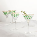 Holiday 4-Piece Martini Glass Set