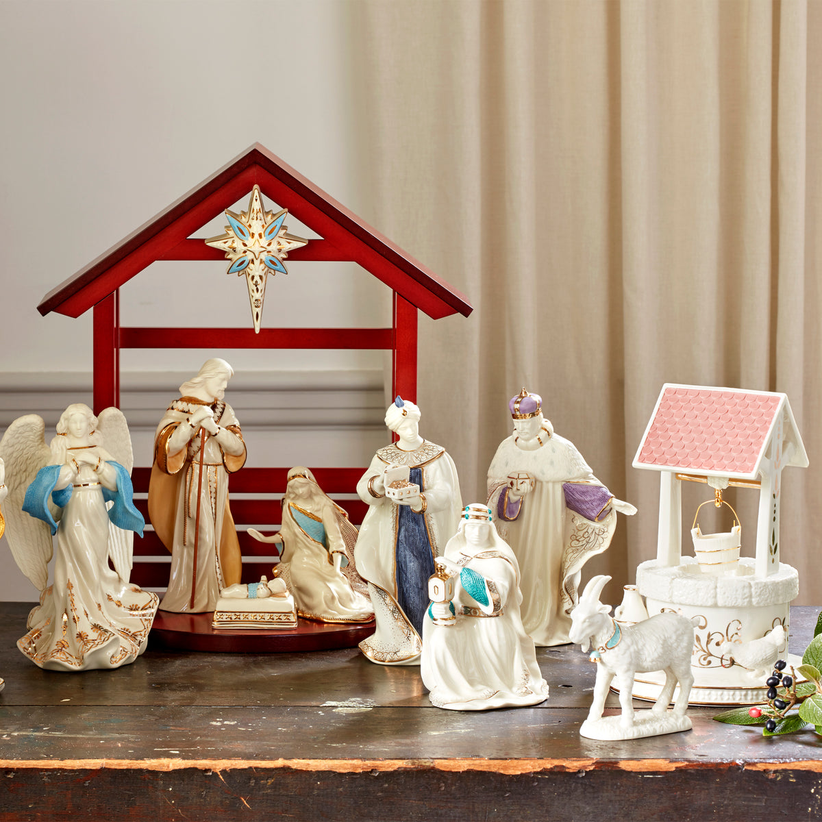 First Blessing Nativity Goat Figurine Lenox Corporation