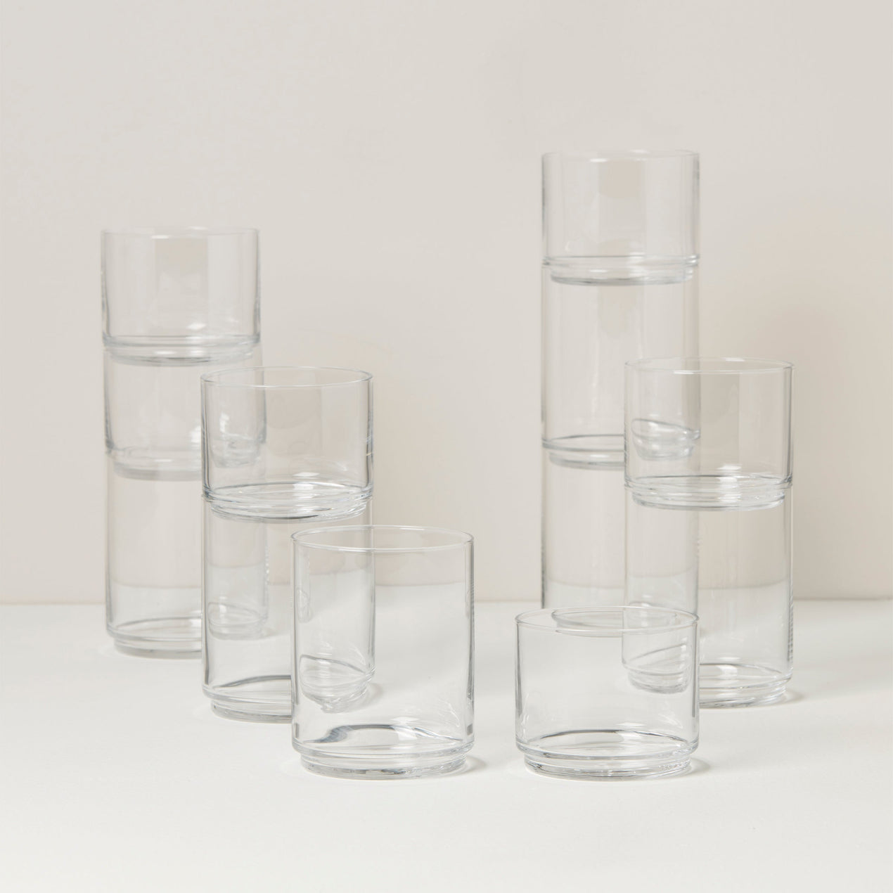 Tuscany Classics Stackable 12-Piece Tall & Short Glasses
