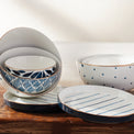 Blue Bay Luna 8-Piece Nesting Dinnerware Set