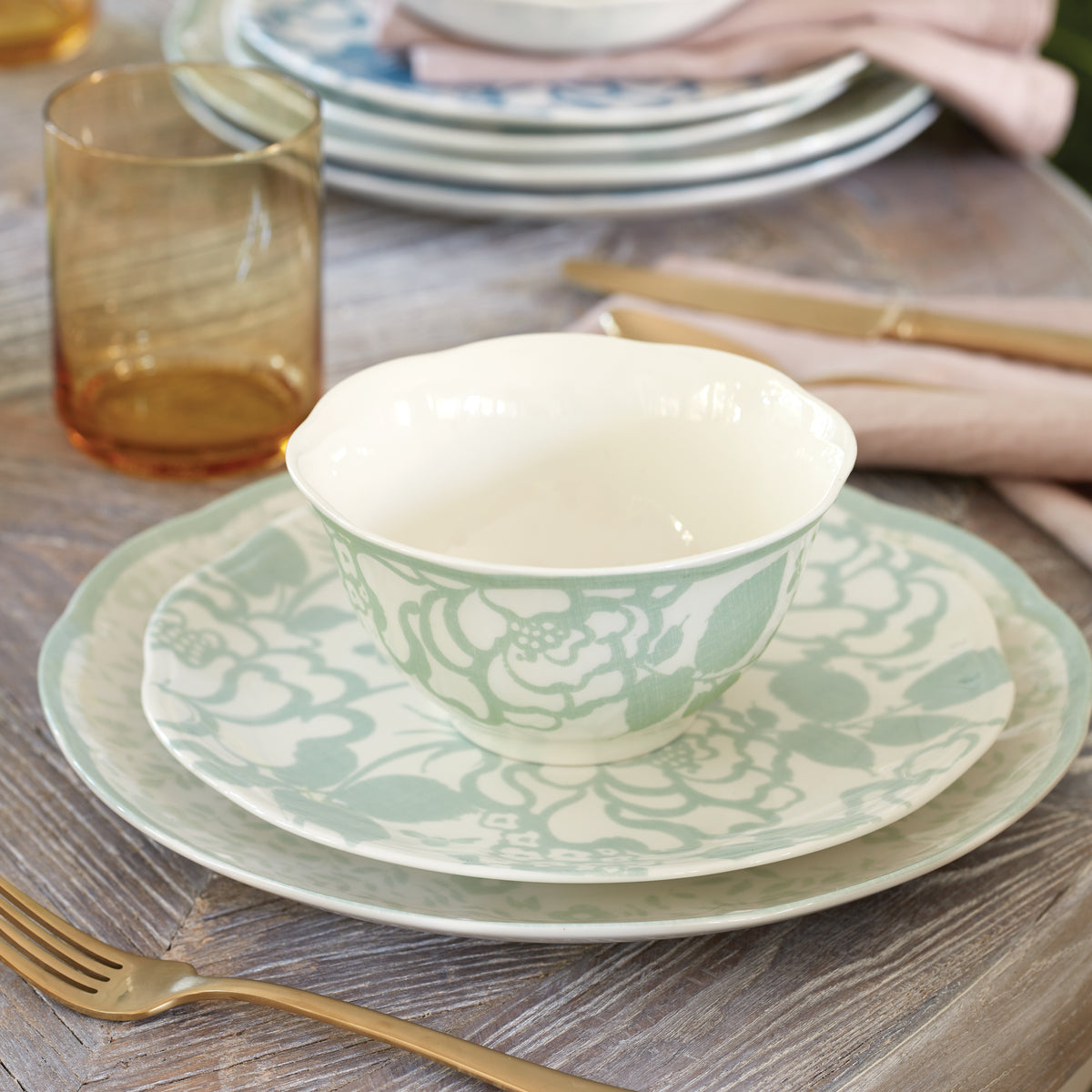 Butterfly Meadow Cottage 4-Piece Rice Bowls - Set Of 4