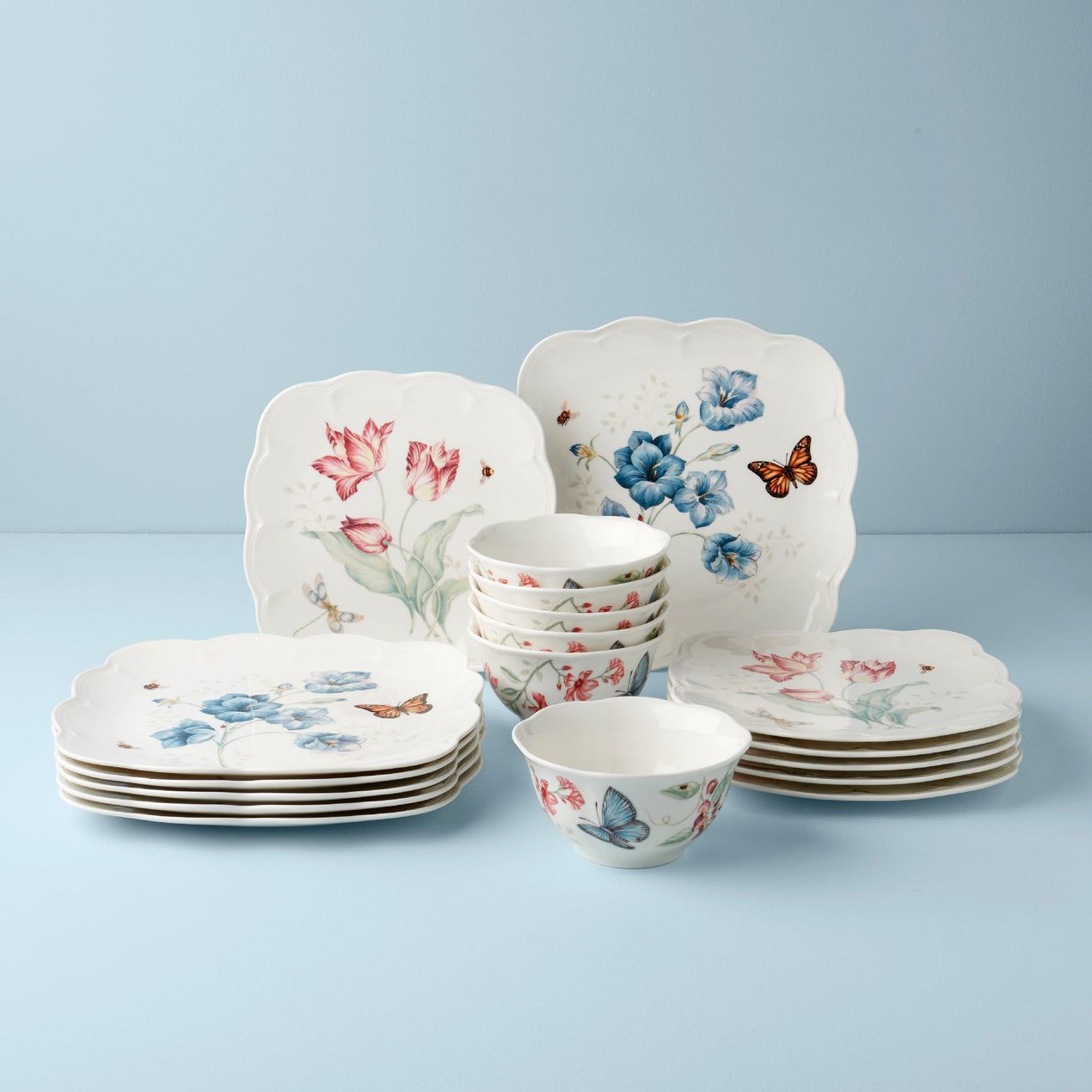 Butterfly Meadow Square 18-Piece Set