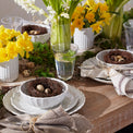 French Perle Scallop 4-Piece Accent Plate Set
