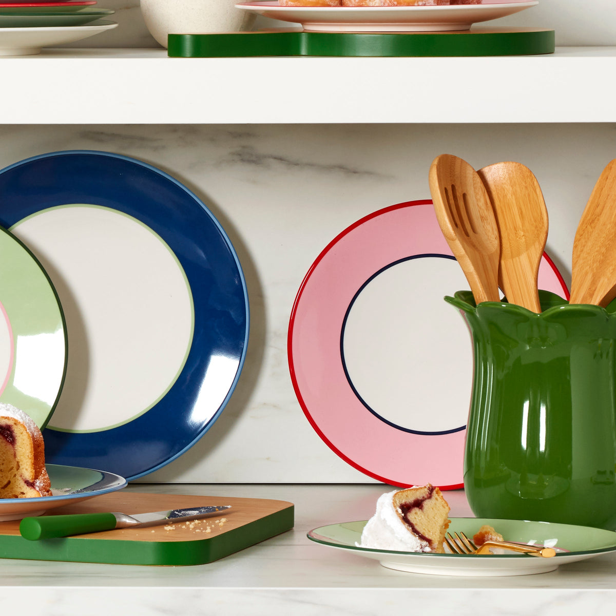 Make It Pop Dinner Plates Set of Green/Pink – Lenox Corporation