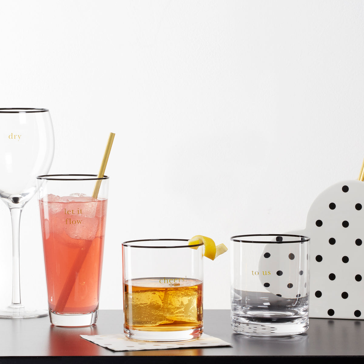 Cheers To Us Double Old Fashioned Glasses – Lenox Corporation