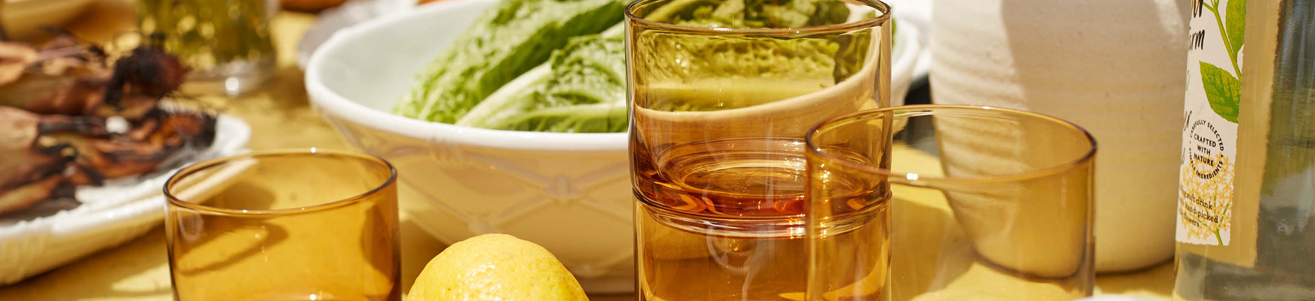 Tuscany Classics Amber Stackable Glasses