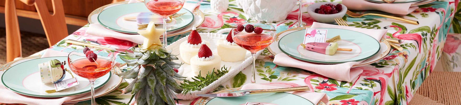 christmas in july tablescape