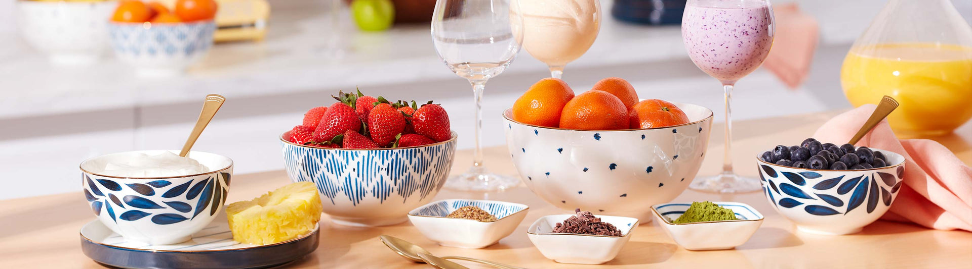 Blue Bay Luna and Dip Bowls