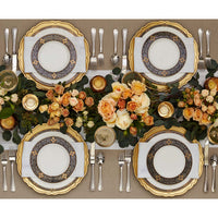 Tablescape with Vintage Jewel Dinnerware