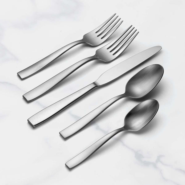 Everdine flatware on marble background