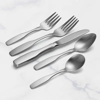 Paul Revere flatware set on marble background