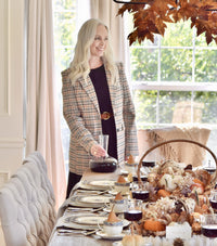 Stephanie Campbell and her tablescape