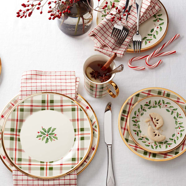 Holiday Plaid Dinnerware