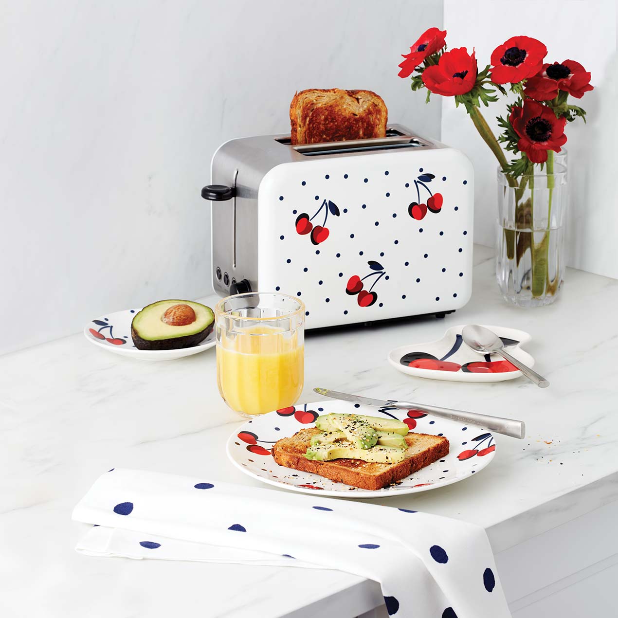 cherryページ 6点セット Vintage Cherry Dot Dinnerware – Lenox Corporation