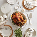 French Perle Scallop White Centerpiece Bowl
