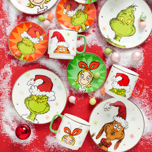 Merry Grinchmas Stackable Mugs, Set of 4