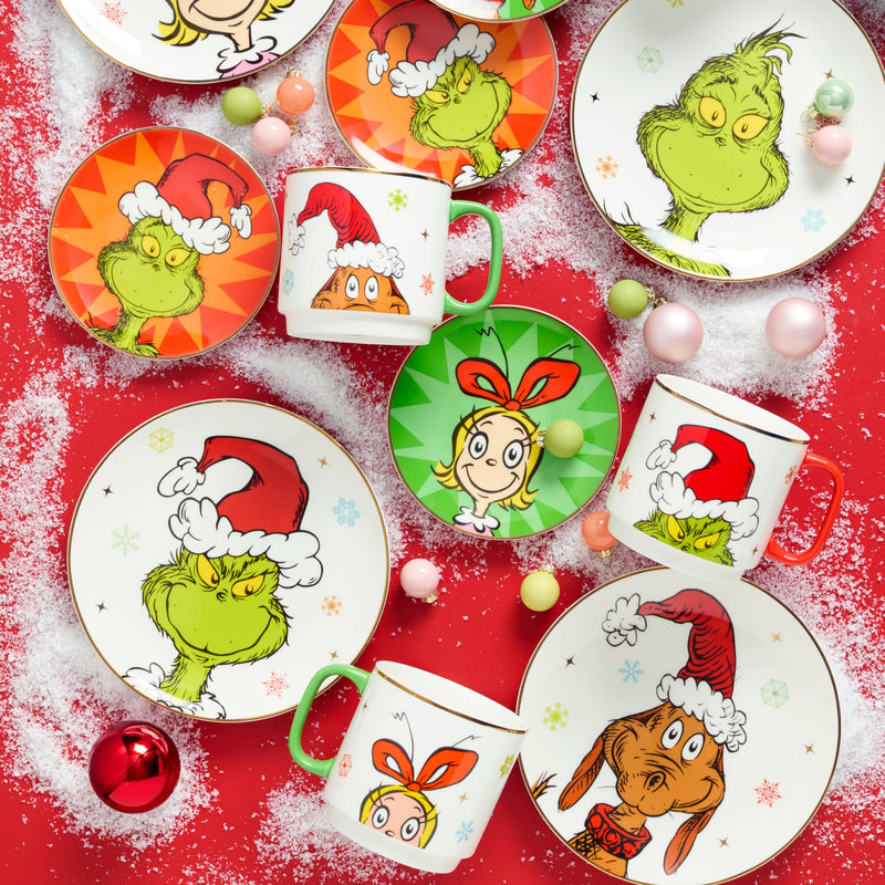 Merry Grinchmas Stackable Mugs, Set of 4, Assorted