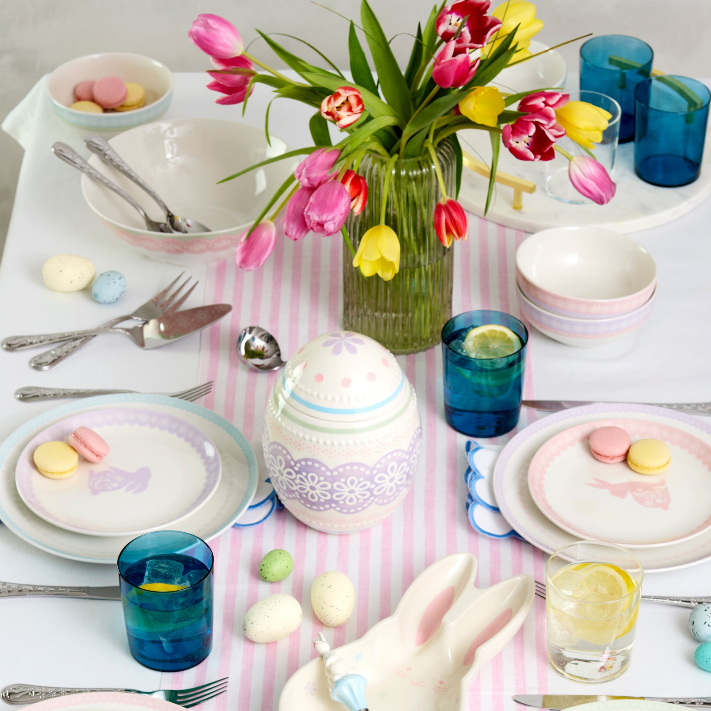 Bunny Hop Stackable Blue Tall Glasses, Set of 6 – Lenox Corporation