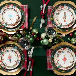 Nutcracker Ballet Accent Plates, Set of 4