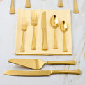 Portola Satin Gold 2-Piece Dessert Set