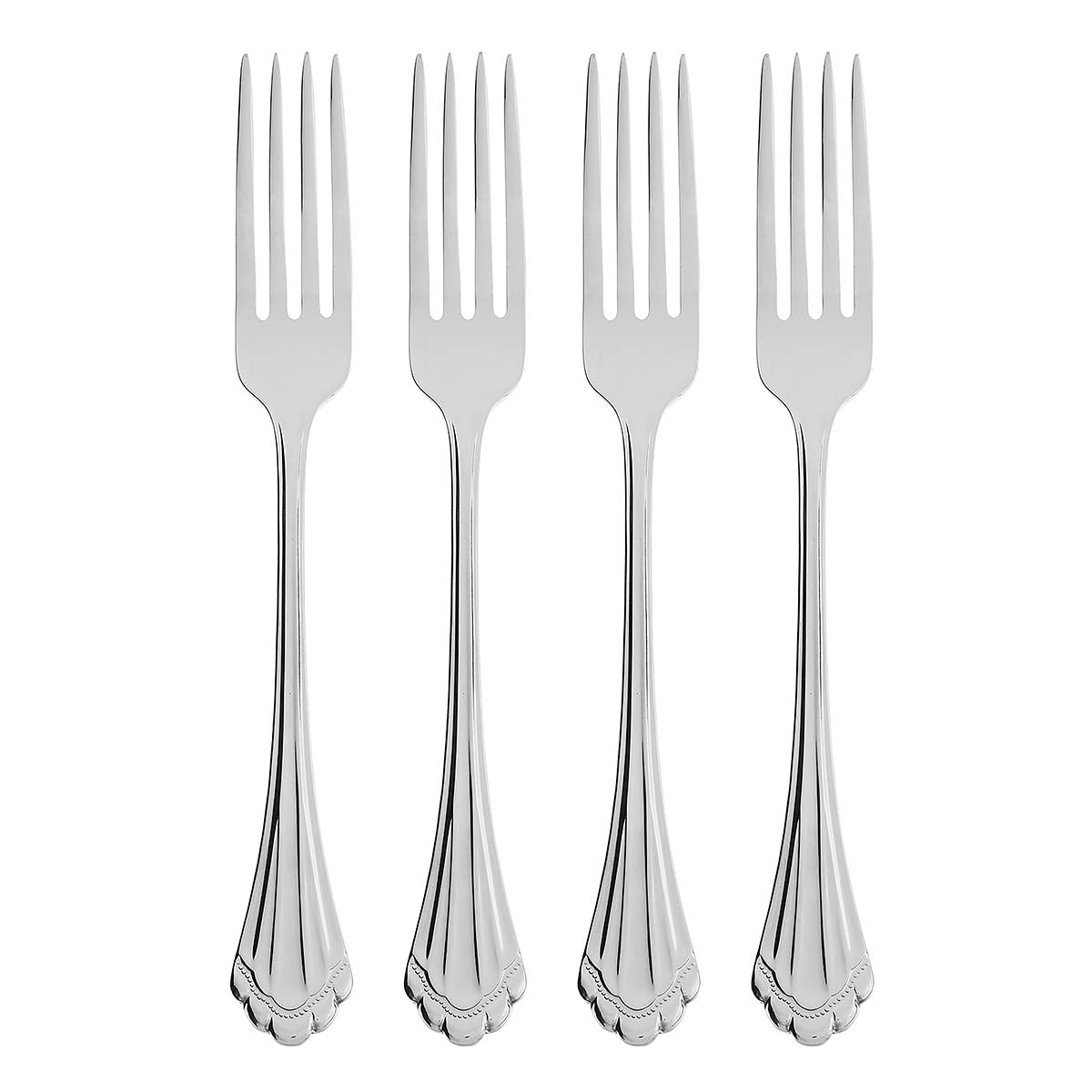 Marquette Fine Flatware Dinner Forks, Set Of 4
