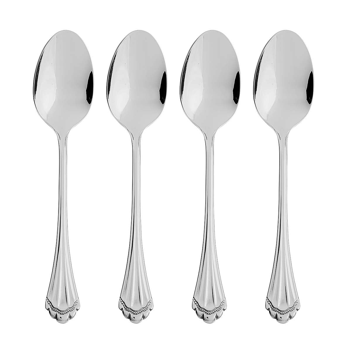 Marquette Fine Flatware Teaspoons, Set Of 4