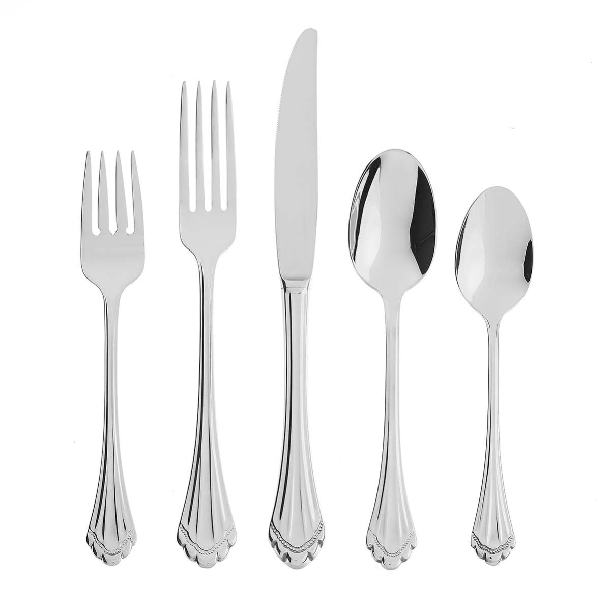 Marquette 5 Piece Fine Flatware Place Setting, Service For 1 - Thumbnail 2
