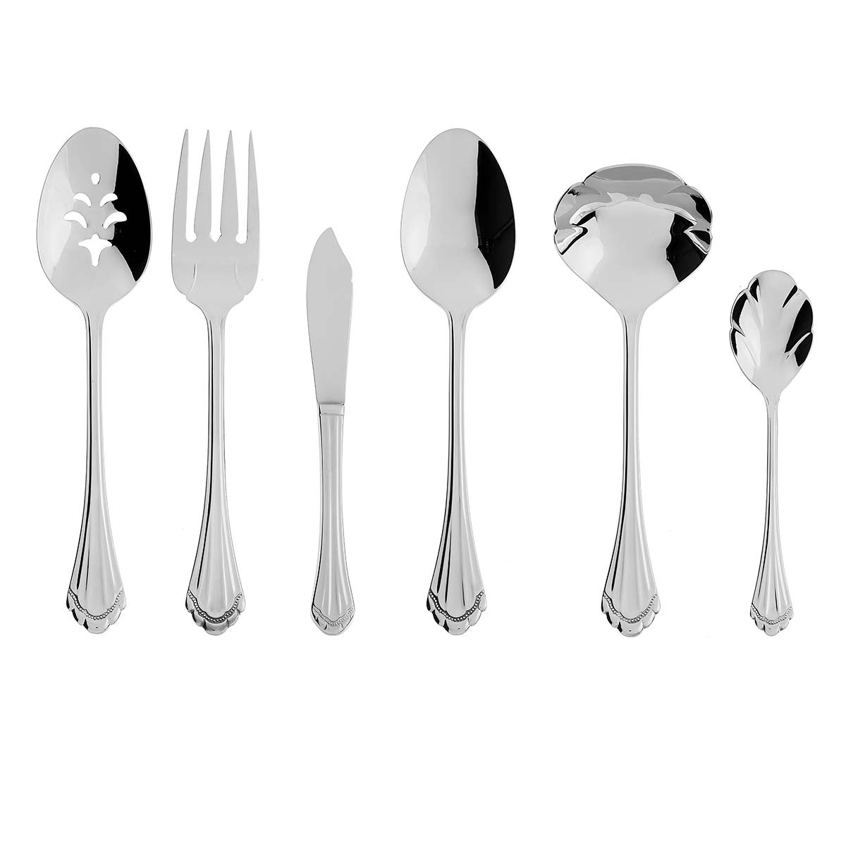 cambridge silversmiths Marquette 6 Piece Fine Flatware Serving Set