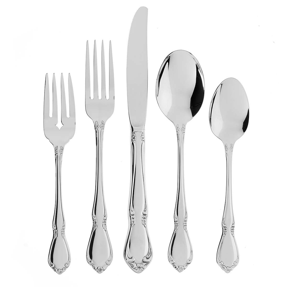 Chateau 5 Piece Fine Flatware Place Setting, Service For 1