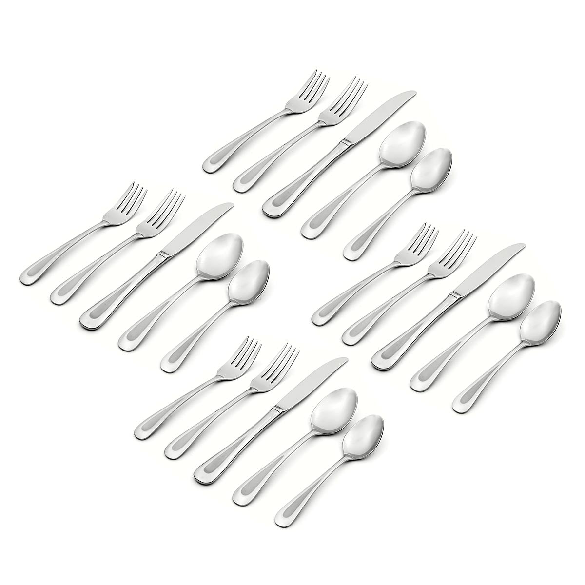 Satin Sand Dune 20-Piece Everyday Flatware Set, Service for 4