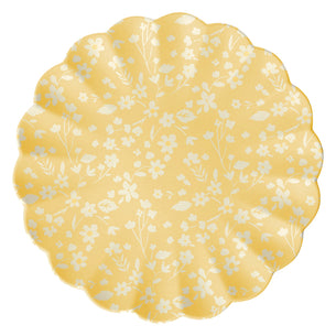 Floral Assorted Bamboo Large Plates, Set of 6