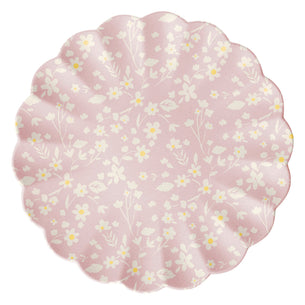 Floral Assorted Bamboo Large Plates, Set of 6